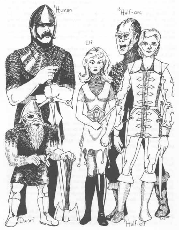 Racism in Role Playing Games Part 4: AD&D Playable Races – Fluid — Druid